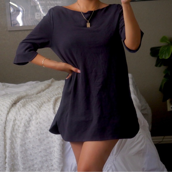 COS Tops - COS Navy Boatneck Top Tunic Shirt